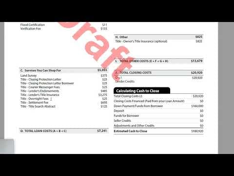 How to Read a Loan Estimate